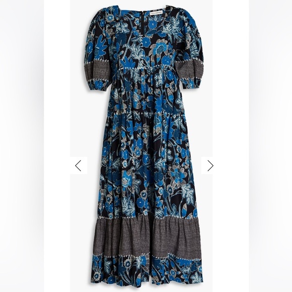 ULLA JOHNSON Nora floral cotton midi dress - Picture 5 of 10